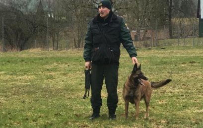 Karjeras pasākums kopā ar Valsts robežsardzes kinologiem