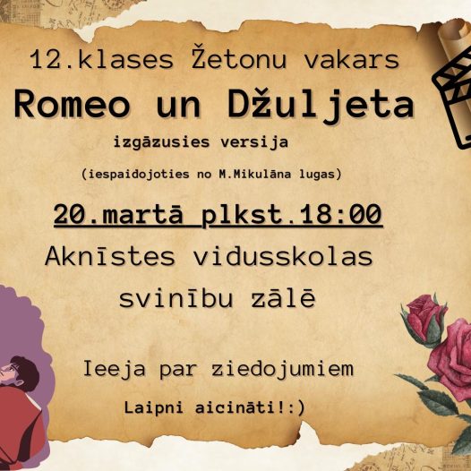 Žetonu Vakara 2026 afiša