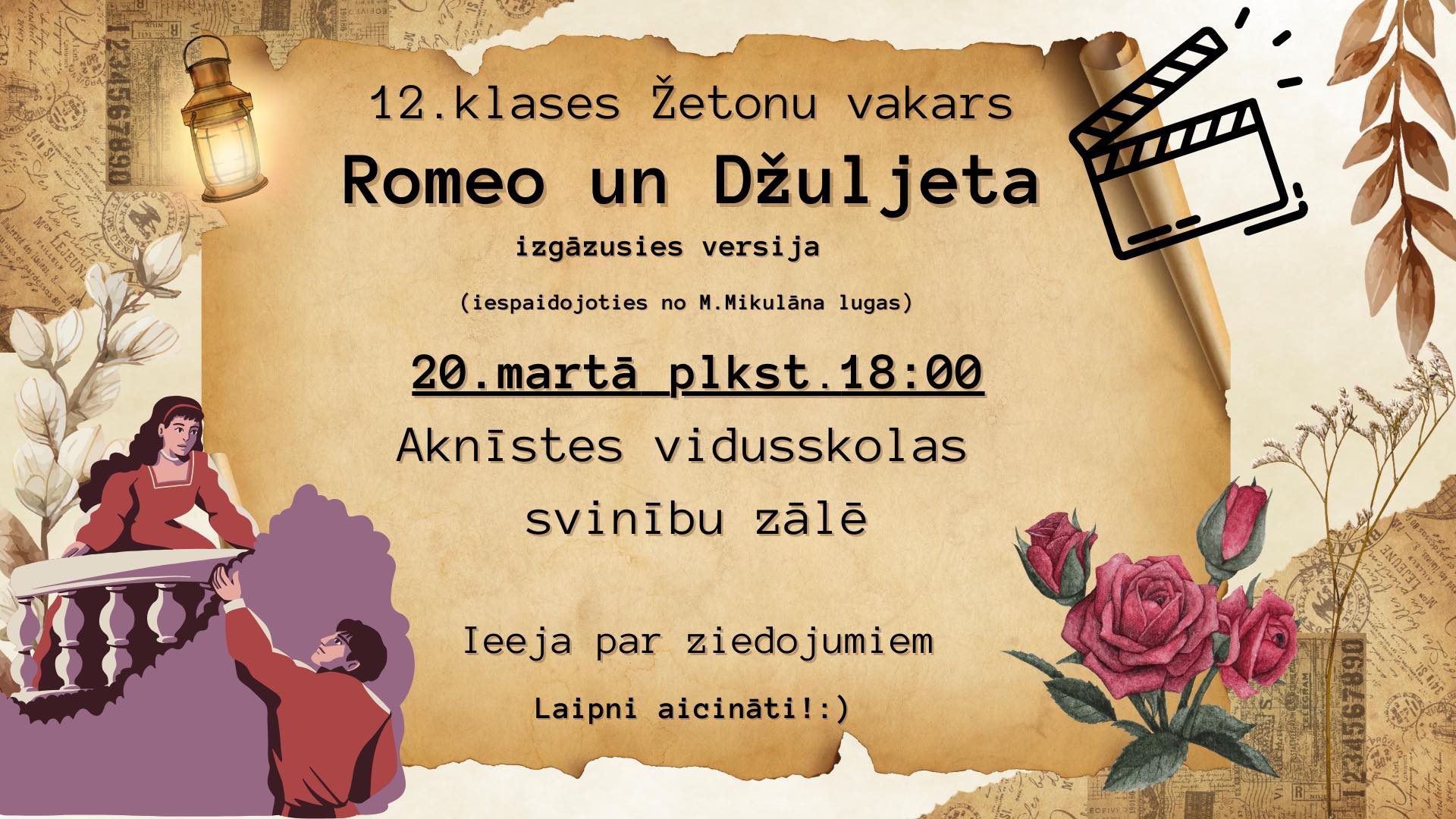 Žetonu Vakara 2026 afiša