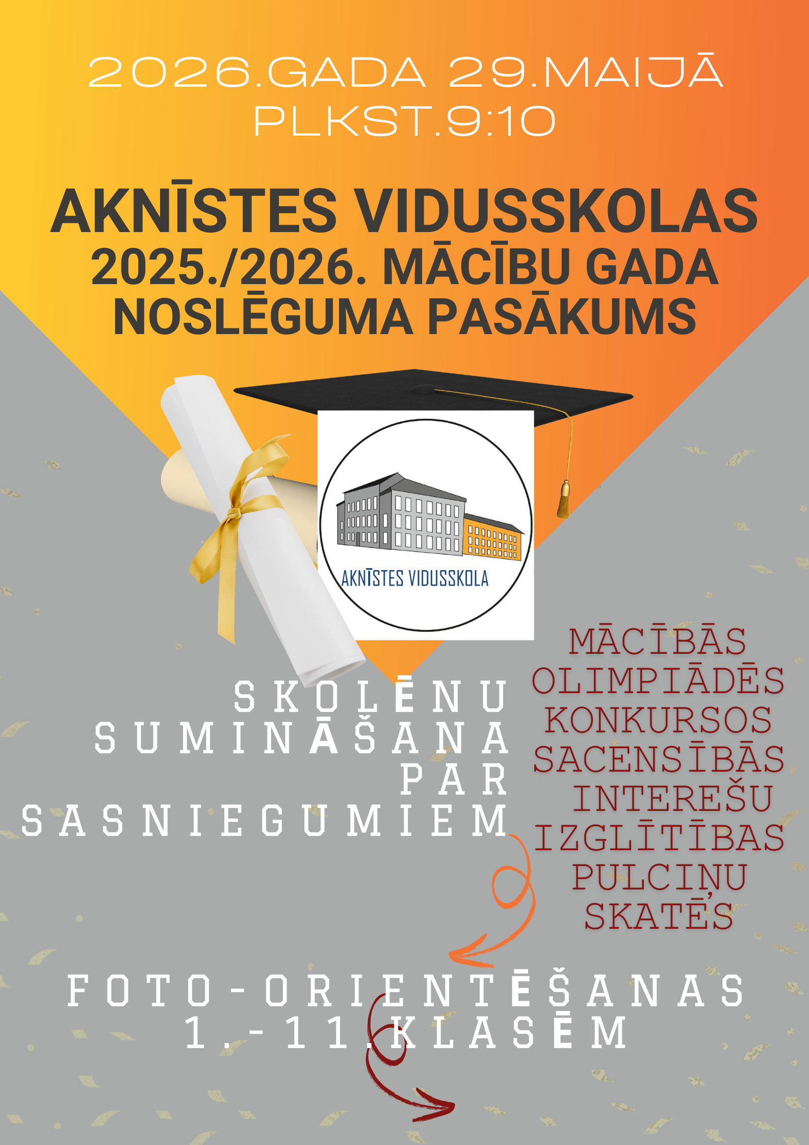 2025./2026. mācību gada noslēguma diena