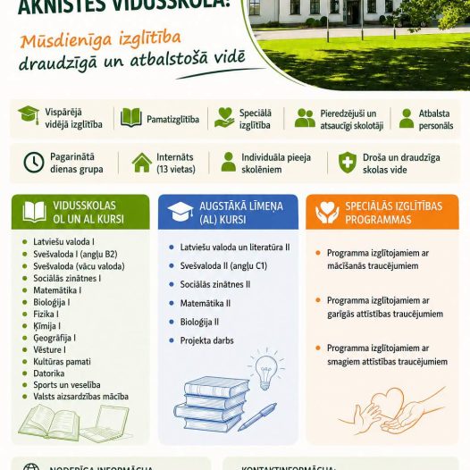 Nāc mācīties Aknīstes vidusskolā