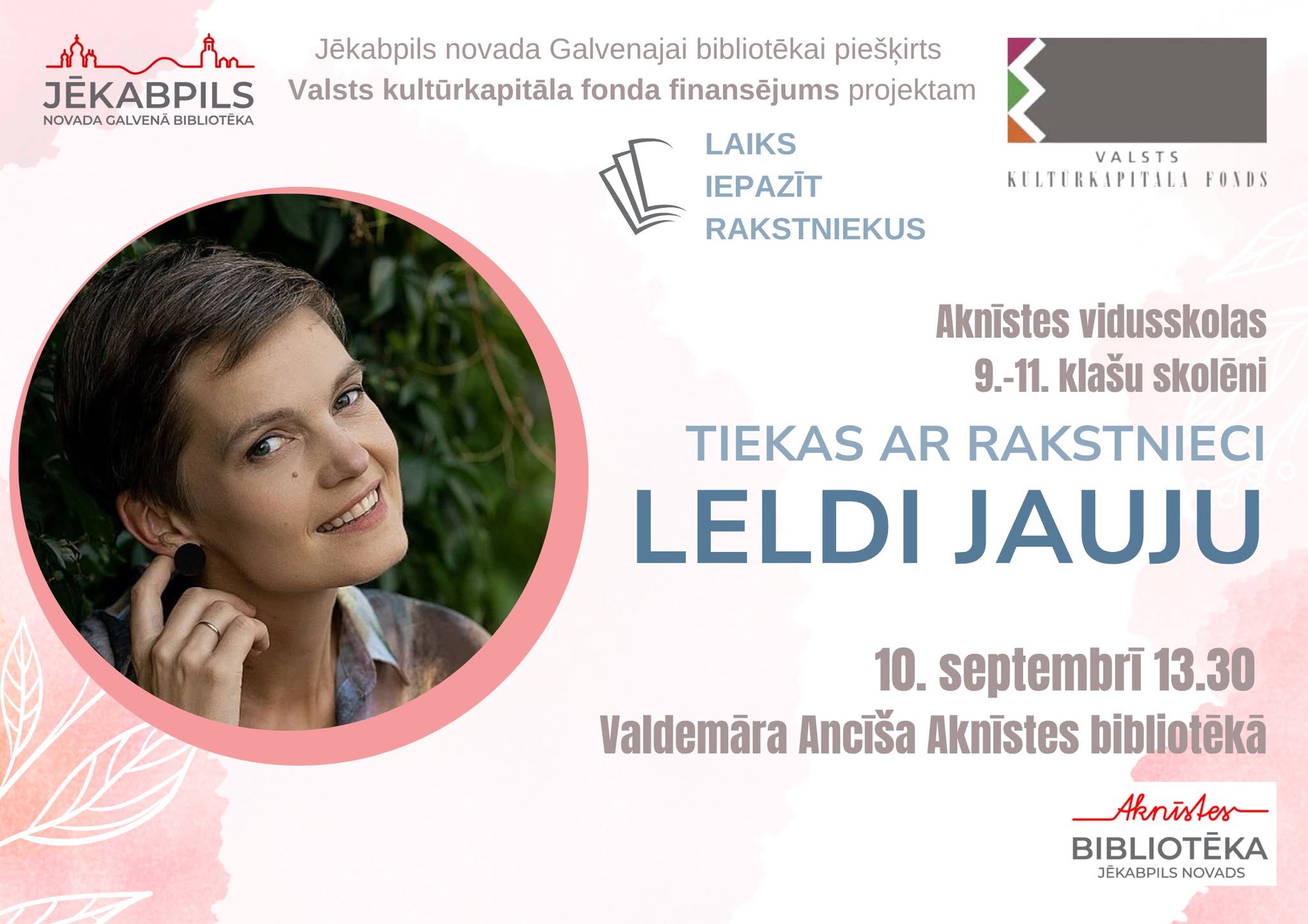 Dzejas Dienu pasākums Aknīstes bibliotēkā